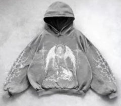 Hooded Printed Hip Hop Y2G Streetwear Sweatshirt