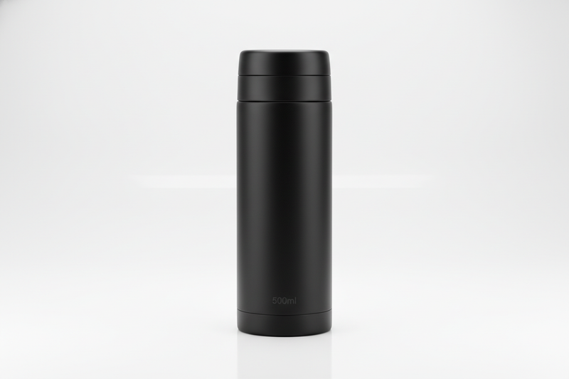 Insulated Stainless Steel Thermos - Matte Black 500ml⁷