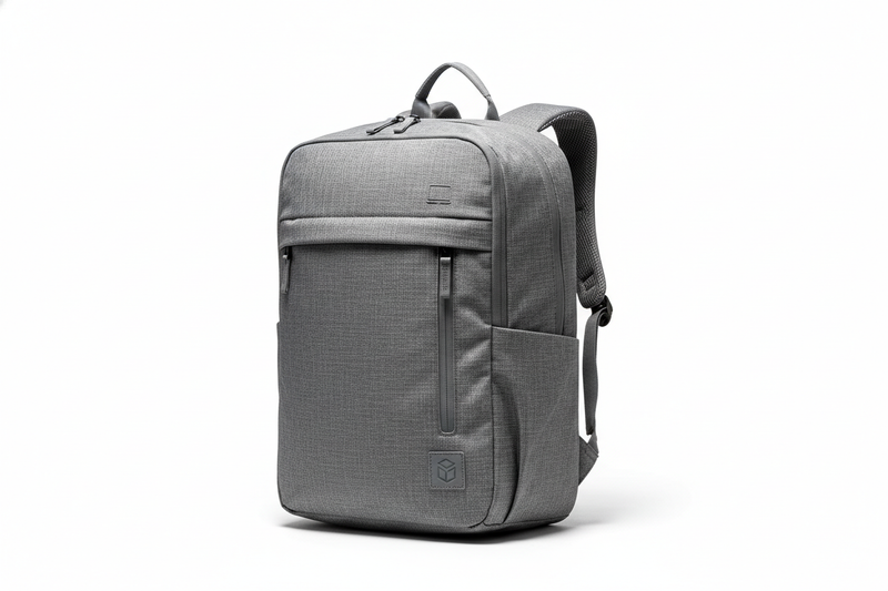 Laptop Backpack - Gray Travel Bag with USB Port